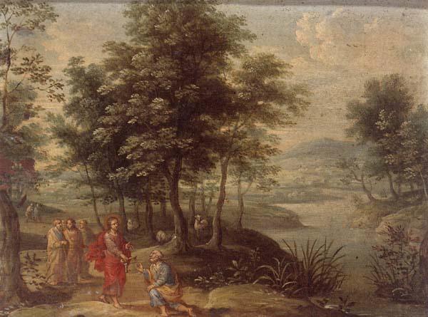 The Calling of peter,christ healing the blind man, unknow artist